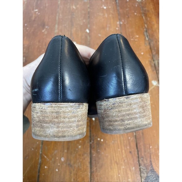 Madewell Lucie Asymmetrical Loafer Black. Leather Point Toe Size 9 - Picture 4 of 9